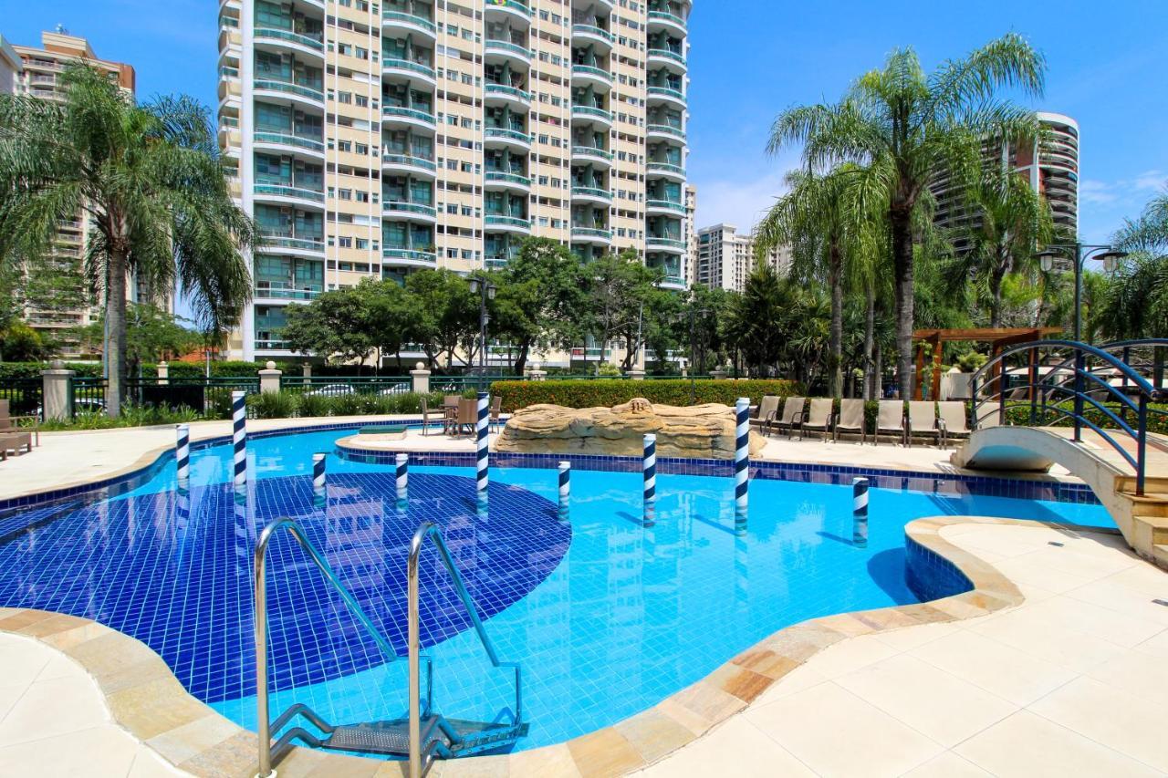 Barra Da Tijuca - 9 - Flat Premium Com Cozinha, Fogao Cooktop, Geladeira Grande, Smart Tv Grande, Lindo E Muitissimo Confortavel, Balsa Para A Praia Gratis E Estacionamento Gratuito Rio de Janeiro Exteriér fotografie