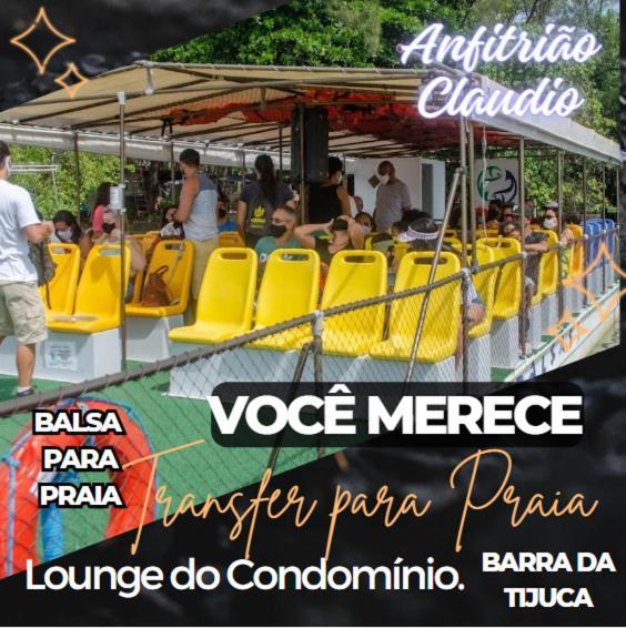 Barra Da Tijuca - 9 - Flat Premium Com Cozinha, Fogao Cooktop, Geladeira Grande, Smart Tv Grande, Lindo E Muitissimo Confortavel, Balsa Para A Praia Gratis E Estacionamento Gratuito Rio de Janeiro Exteriér fotografie